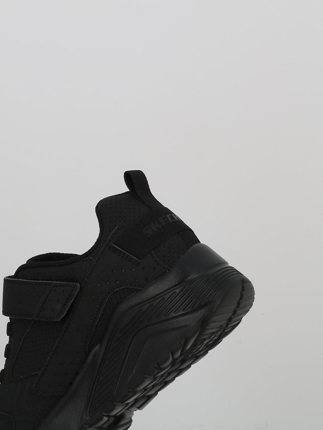 Baskets à scrach uno lite donex noir enfant - Skechers