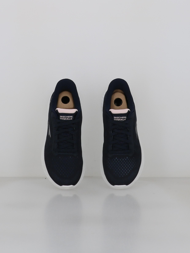 Baskets slip-ins go walk now bleu marine femme - Skechers
