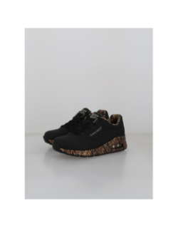 Baskets uno loving love noir doré femme - Skechers