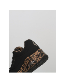 Baskets uno loving love noir doré femme - Skechers