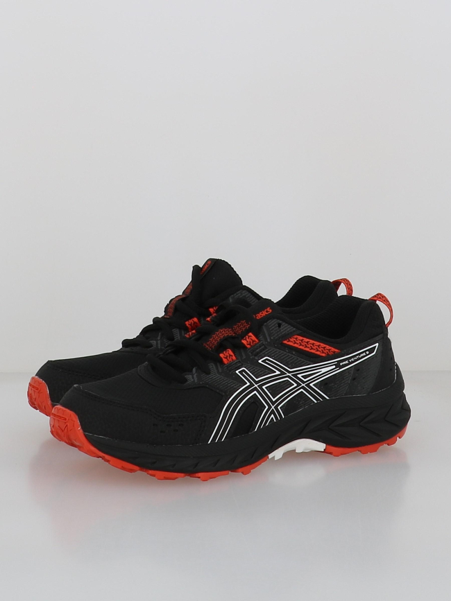 Chaussures de trail pre venture 9 gs noir rouge enfant - Asics