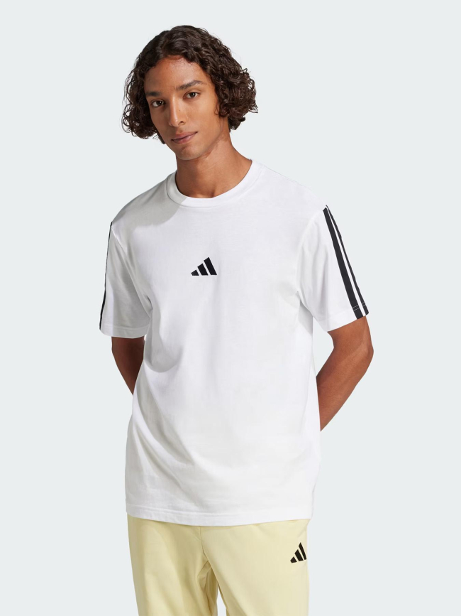 T-shirt 3 bandes essentials blanc homme - Adidas