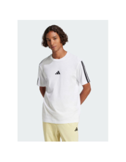 T-shirt 3 bandes essentials blanc homme - Adidas