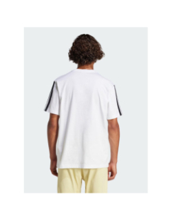 T-shirt 3 bandes essentials blanc homme - Adidas
