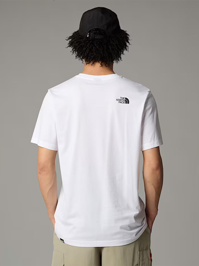 T-shirt à manches courtes fine blanc homme - The North Face