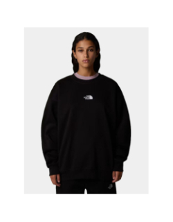 Sweat à col rond essential oversize noir femme - The North Face