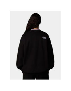 Sweat à col rond essential oversize noir femme - The North Face
