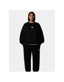 Sweat à col rond essential oversize noir femme - The North Face