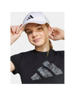 T-shirt à manches courtes logo animal noir fille - Adidas