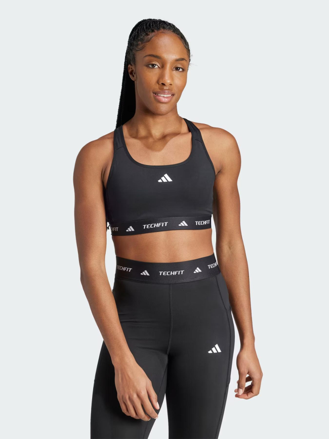Brassière de sport techfit noir femme - Adidas
