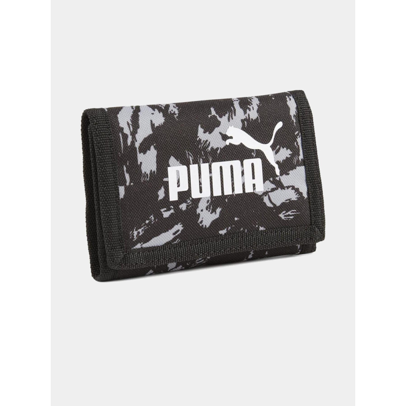 Portefeuille phase aop à motif camouflage noir et gris - Puma