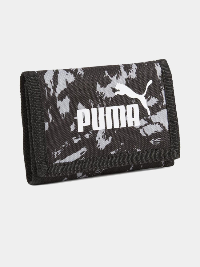 Portefeuille phase aop à motif camouflage noir et gris - Puma