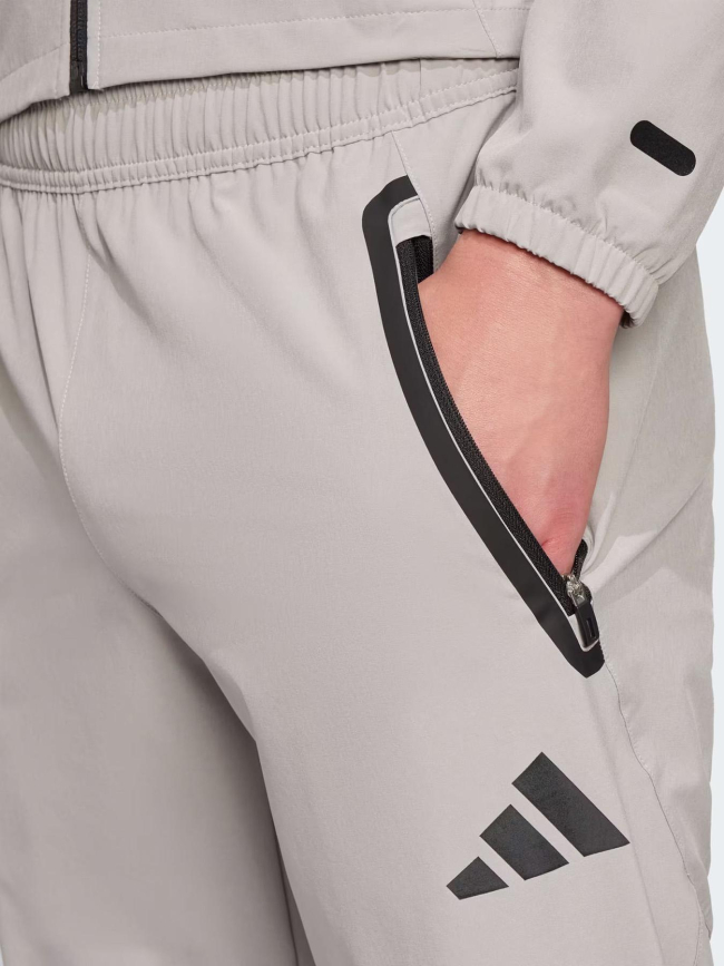 Pantalon tiro 25 competition vis tech travel gris enfant - Adidas