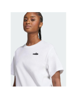 T-shirt lounge slide graphic blanc femme - Adidas