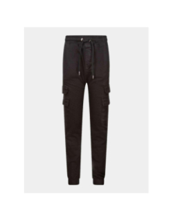 Pantalon cargo multi poches logo noir garçon - Project X Paris