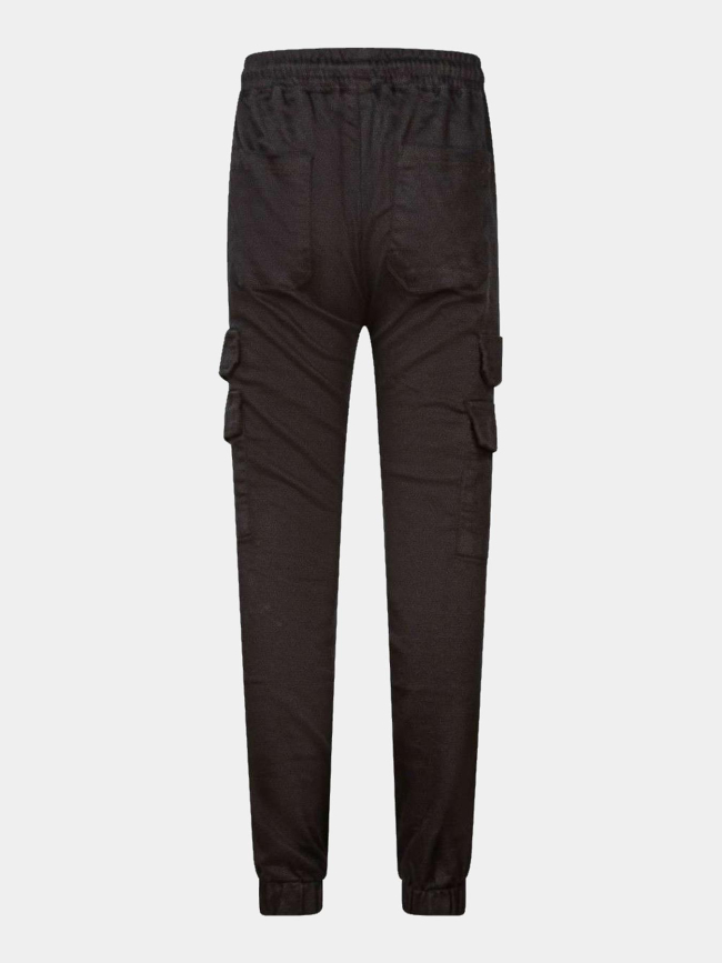 Pantalon cargo multi poches logo noir garçon - Project X Paris