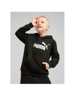 Sweat à capuche molletonné  à logo n° 1 ess noir enfant - Puma