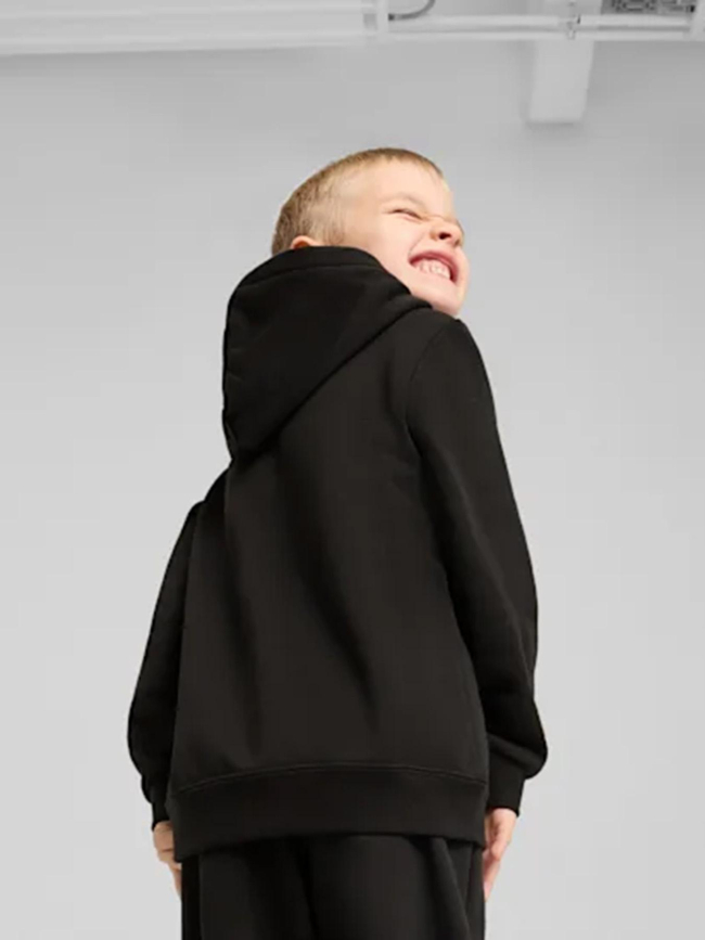 Sweat à capuche molletonné  à logo n° 1 ess noir enfant - Puma