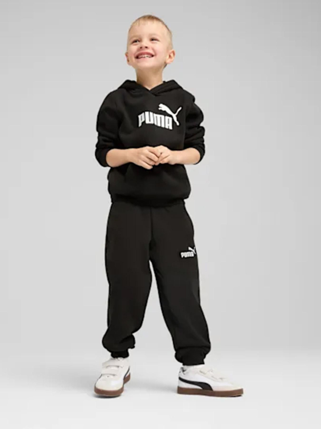 Sweat à capuche molletonné  à logo n° 1 ess noir enfant - Puma