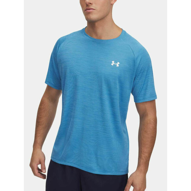 T-shirt ua tech textured bleu homme - Under Armour
