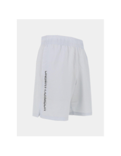 Short ua tech woven wordmark blanc homme - Under Armour