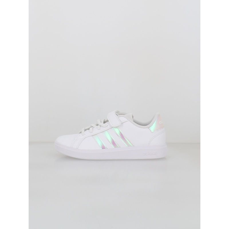 Baskets à scratch grand court 2.0 irisé el blanc fille - Adidas
