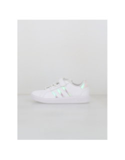 Baskets à scratch grand court 2.0 irisé el blanc fille - Adidas