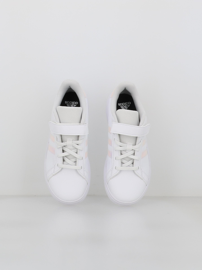 Baskets à scratch grand court 2.0 irisé el blanc fille - Adidas