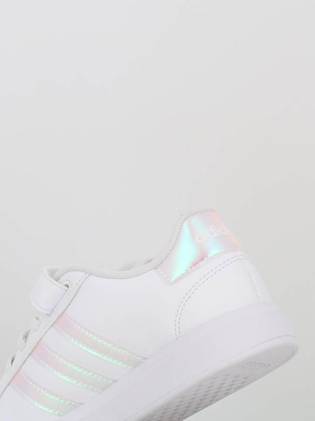 Baskets à scratch grand court 2.0 irisé el blanc fille - Adidas