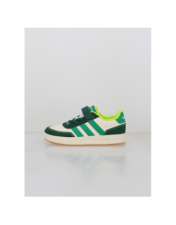 Baskets à scratch breakbase vert blanc enfant - Adidas
