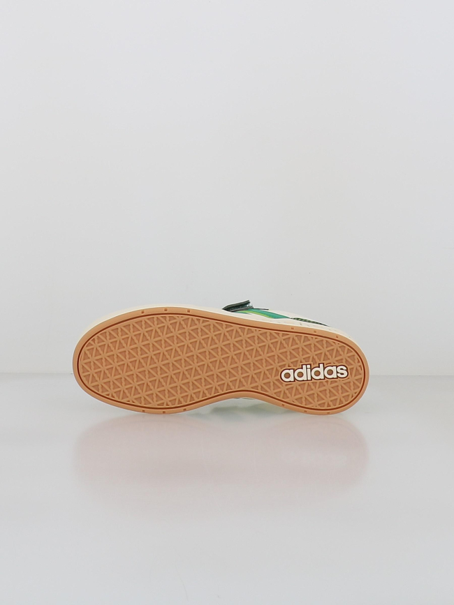 Baskets à scratch breakbase vert blanc enfant - Adidas