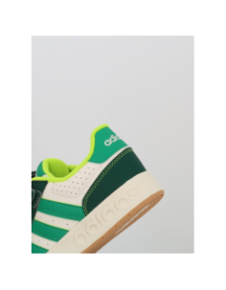 Baskets à scratch breakbase vert blanc enfant - Adidas