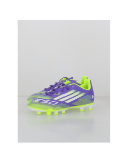 Chaussures de football f50 club fg/mg violet enfant - Adidas