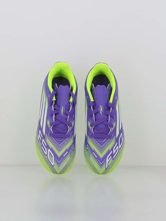 Chaussures de football f50 club fg/mg violet enfant - Adidas