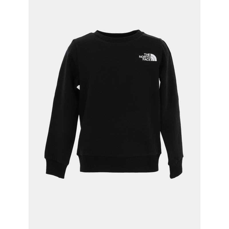 Sweat à col rond simple dome noir enfant - The North Face