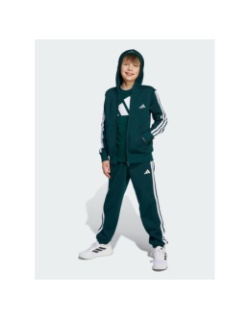 Sweat à capuche zippé 3s fz vert enfant - Adidas