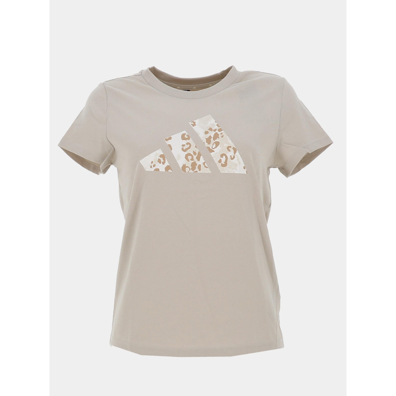 T-shirt à manches courtes anml beige fille - Adidas