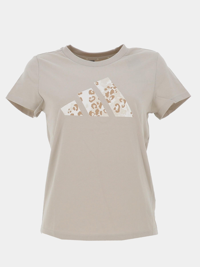 T-shirt à manches courtes anml beige fille - Adidas