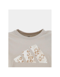 T-shirt à manches courtes anml beige fille - Adidas