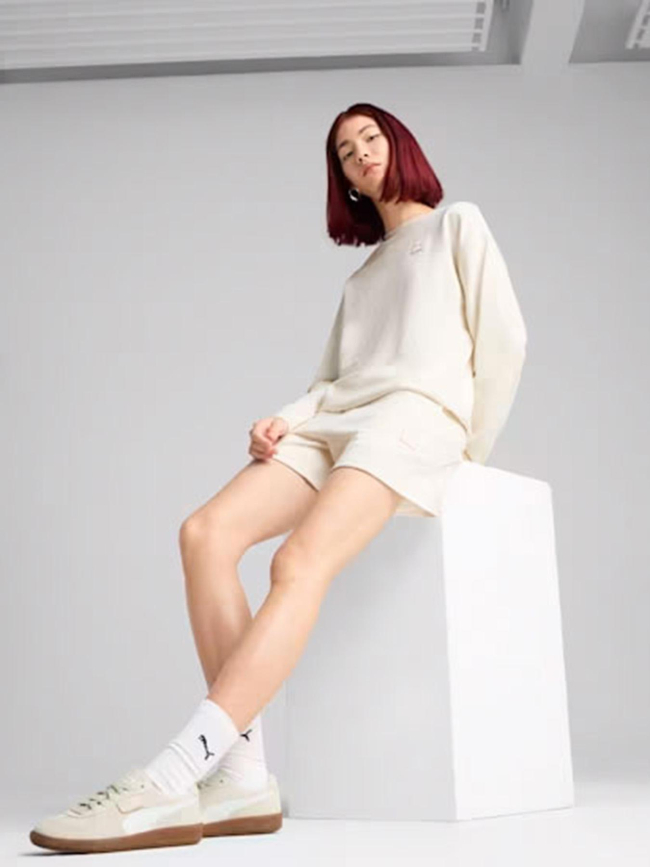 Short à taille mi-haute ess elevated beige femme - Puma