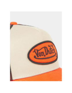 Casquette trucker summer orange et noir homme - Von Dutch