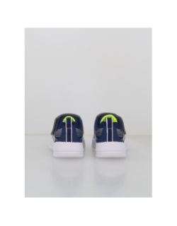 Baskets à scratch microspec advance gris bleu enfant - Skechers