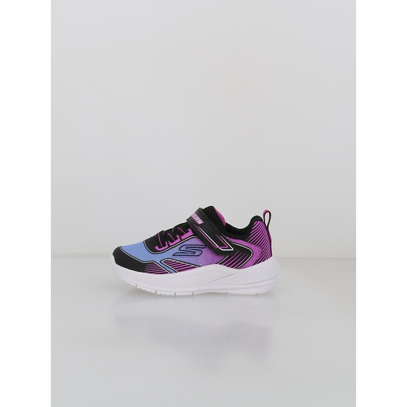 Baskets à scratch microspec advance violet enfant - Skechers