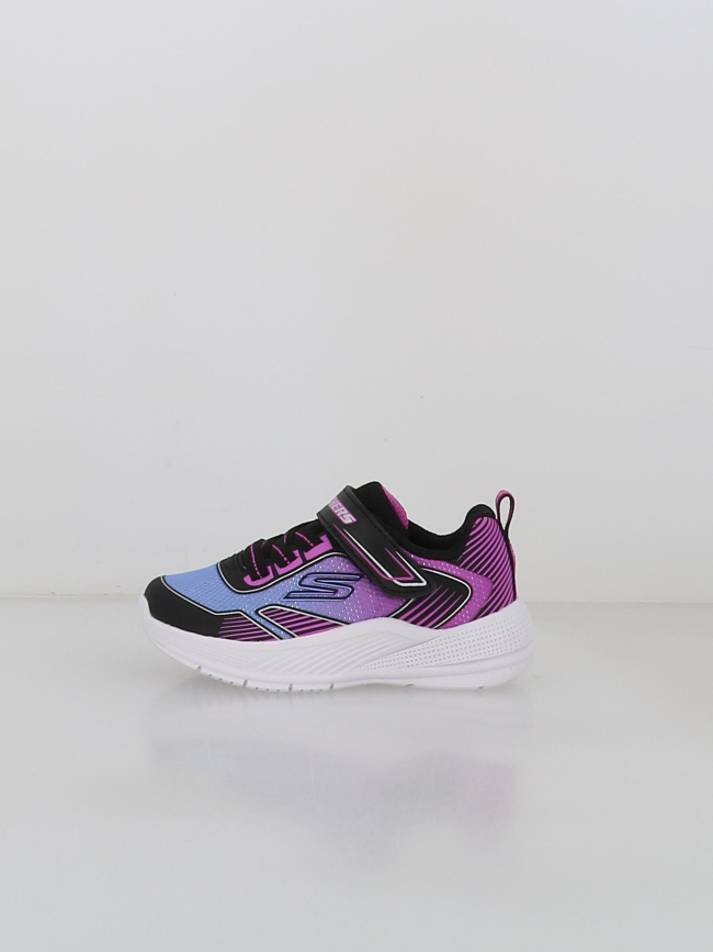 Baskets à scratch microspec advance violet enfant - Skechers