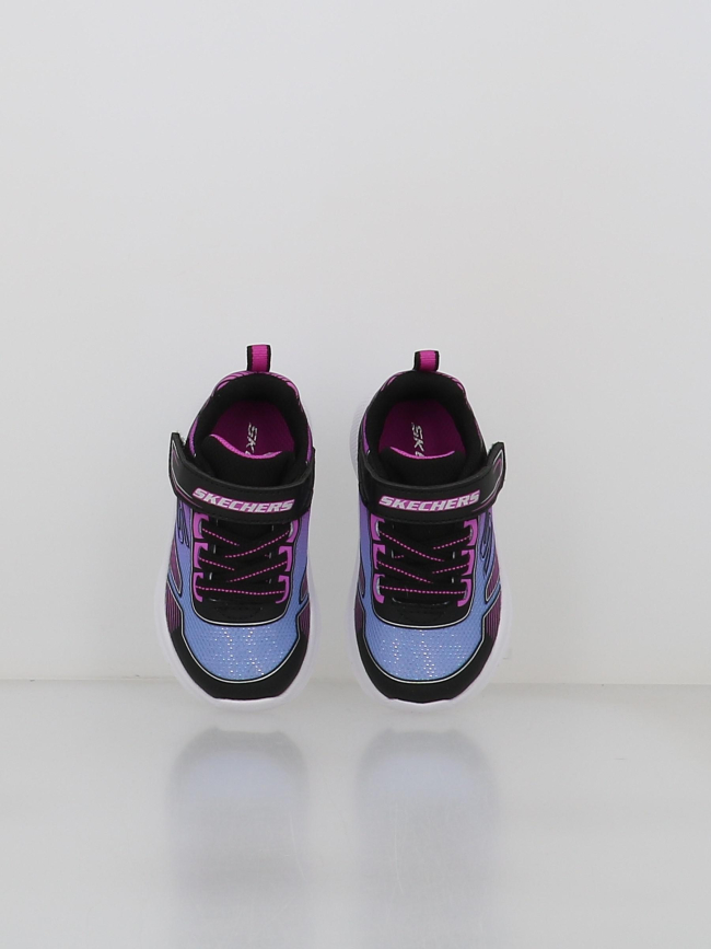 Baskets à scratch microspec advance violet enfant - Skechers
