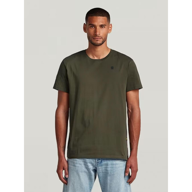T-shirt à manches courts base-s kaki homme - G Star