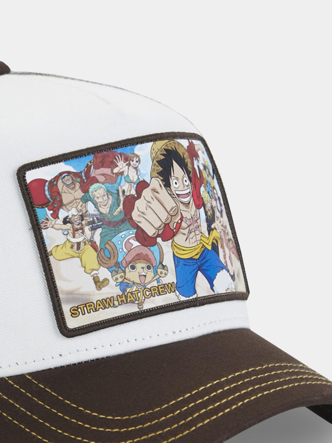 Casquette trucker one piece crew marron et gris adulte - Capslab