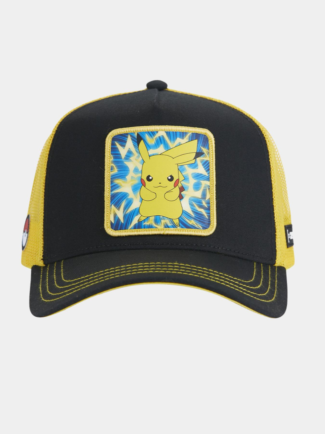 Casquette trucker pokémon pikachu noir et jaune adulte - Capslab