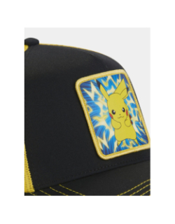 Casquette trucker pokémon pikachu noir et jaune adulte - Capslab