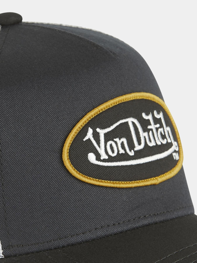 Casquette trucker lofb noir et jaune adulte - Von Dutch
